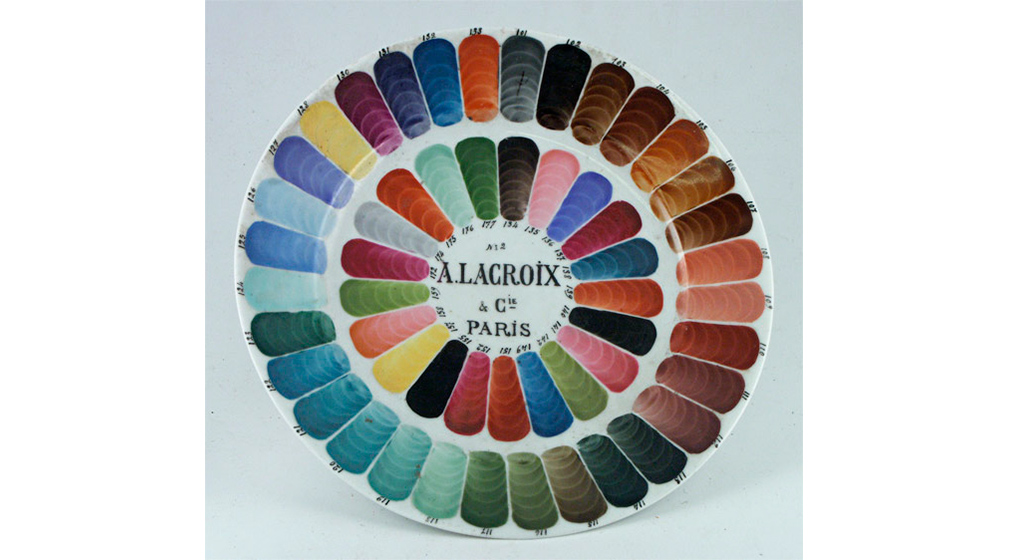 Assiette à palette de couleurs