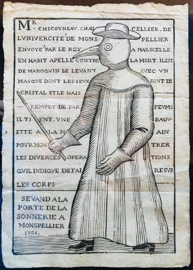 Habit de médecin de la peste 1721