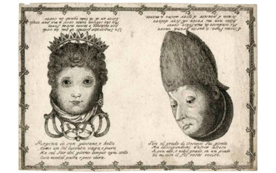 Portraits inversés, Italie circa 1700