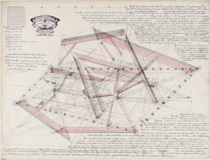 Épure de compagnon charpentier